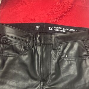 Vegan leather pants